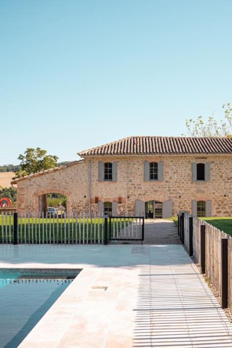 L'Heritier, Maison Climatisee, 12Pers Avec Piscine Villa Marzens Exterior photo